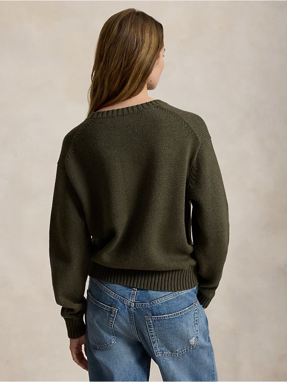 NEW: Women’s Polo Bear Cotton Crewneck Sweater - US Medium - Picture 4 of 4